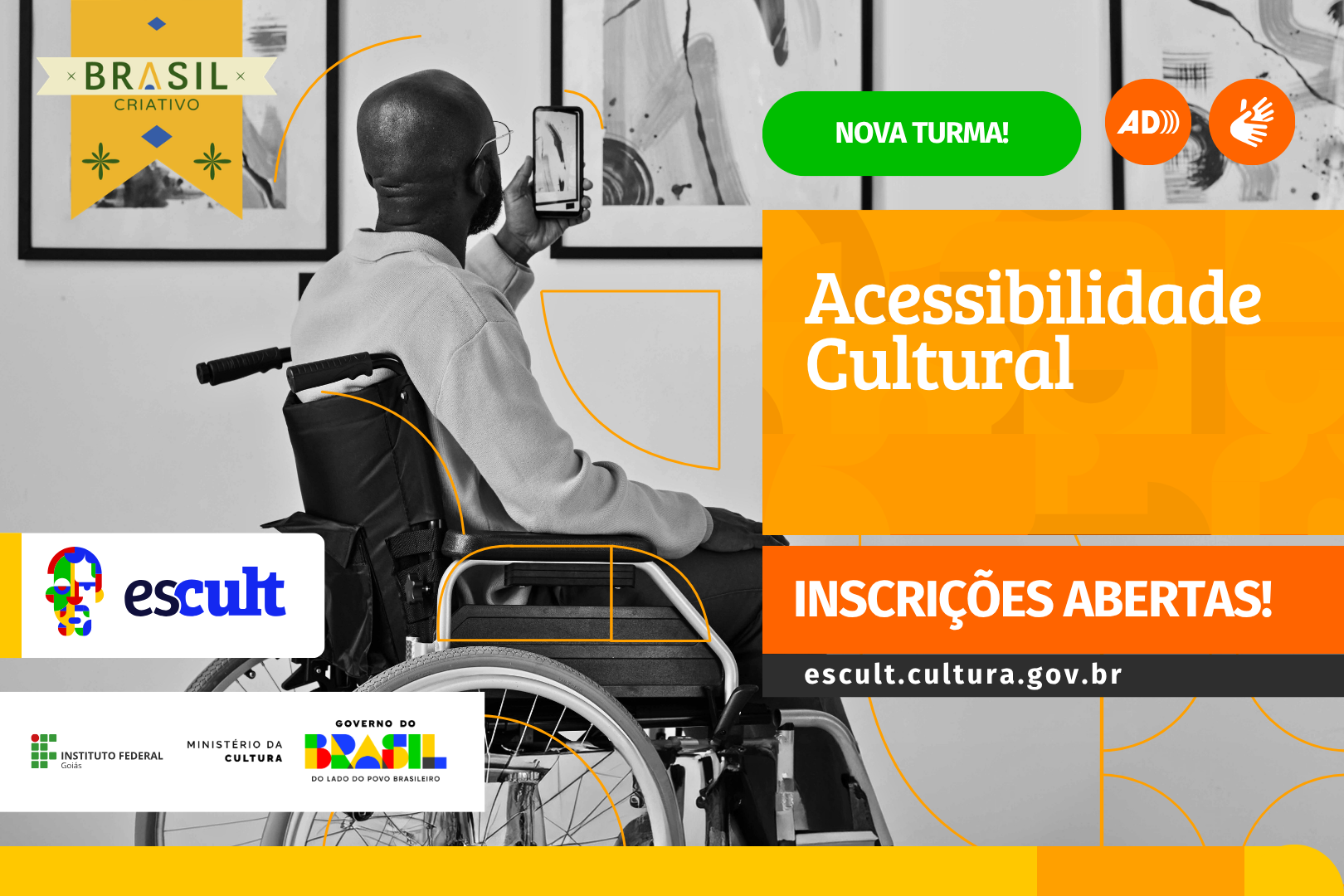 Abertas as inscrições para a segunda turma do curso de Acessibilidade Cultural