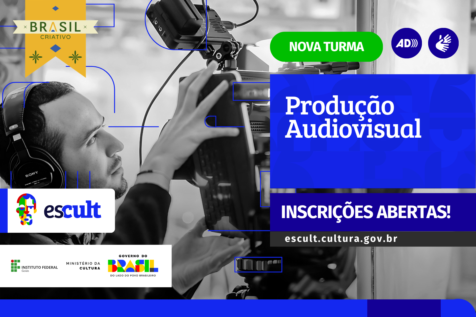 Nova turma do Curso Livre em Produção Audiovisual