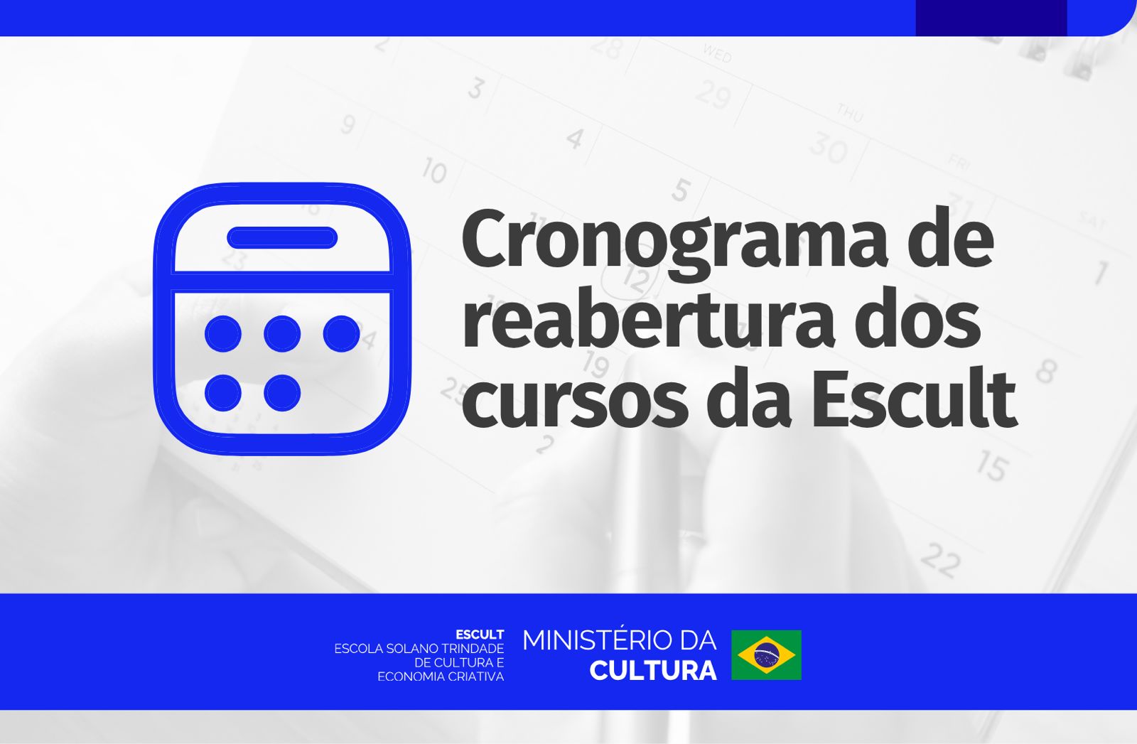 Cronograma de reabertura de cursos